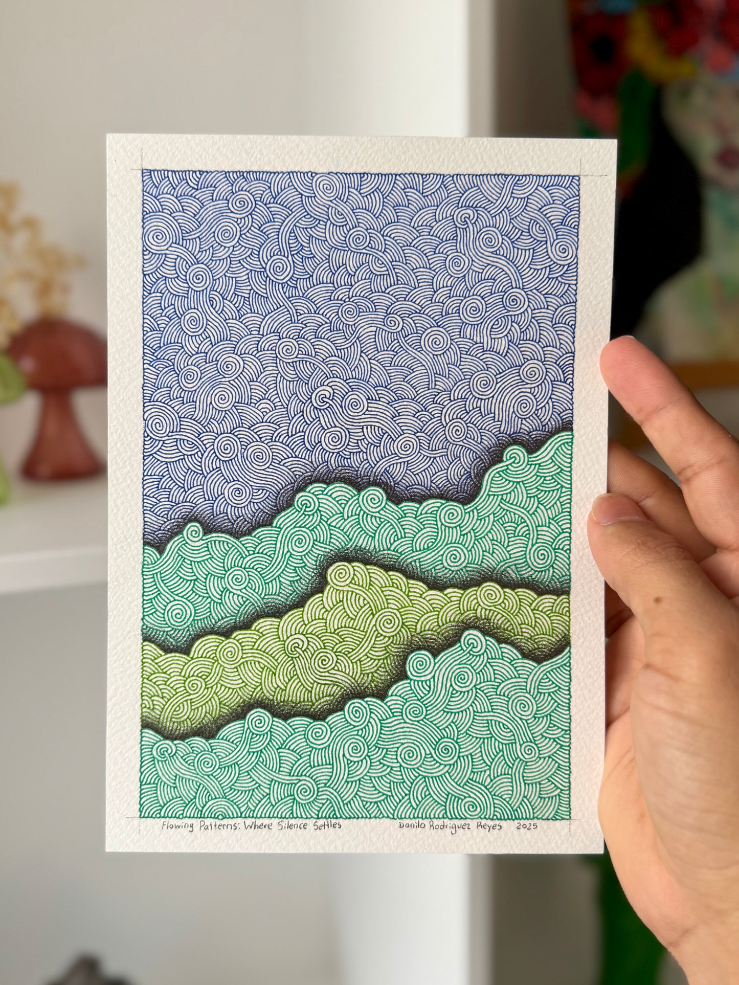 Flowing Patterns: Where Silence Settles